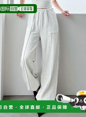 1h可退 日本直邮RESEXXY 女装 宽松直筒女裤 高腰显瘦侧褶运动裤