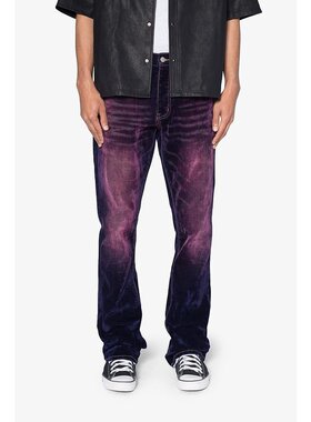 美国直邮mnml B577 麂皮喇叭牛仔裤 - 紫色