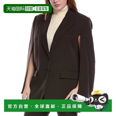 自营 Michael Kors Collection Wool Cape Jacket - brown 美国奥