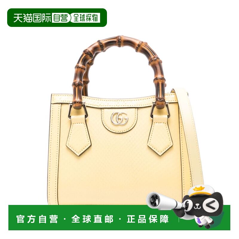 香港直邮GUCCI 女士手提包 702732LAADZ7542 AW2024 古驰黄色
