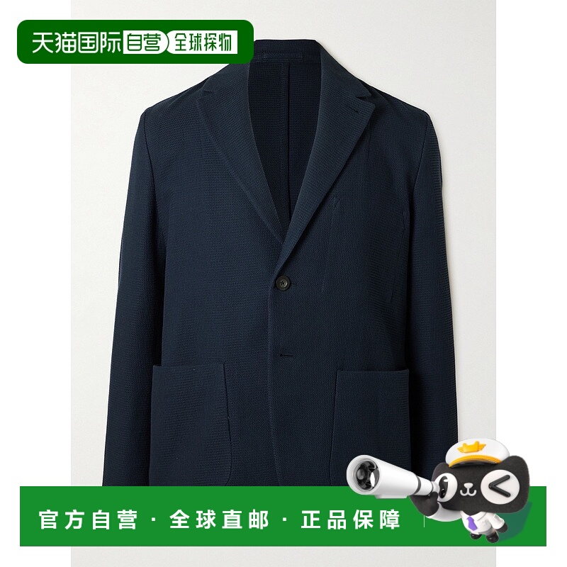 1h可退 香港直邮潮奢 Mr P. 男士 无结构华尔夫针织有机棉西装外