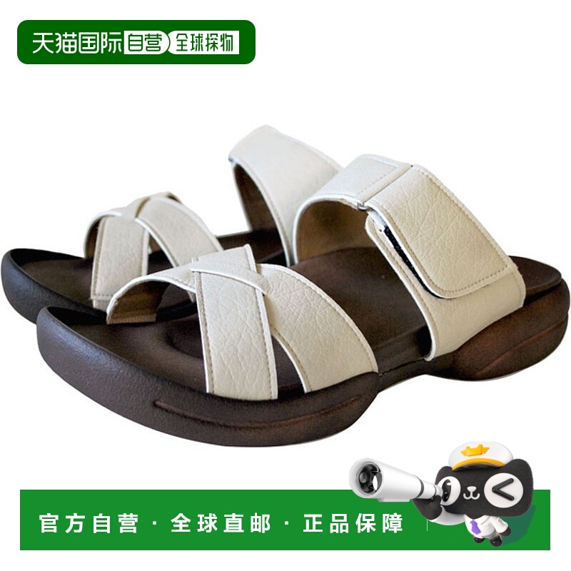 日本直邮Re getA 男士交叉带橡胶鞋垫凉鞋 R-226M 休闲鞋 R226M-I