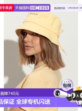 香港直邮JACQUEMUS 女士帽子 223AC0015012205 CO 黄色 Water-res