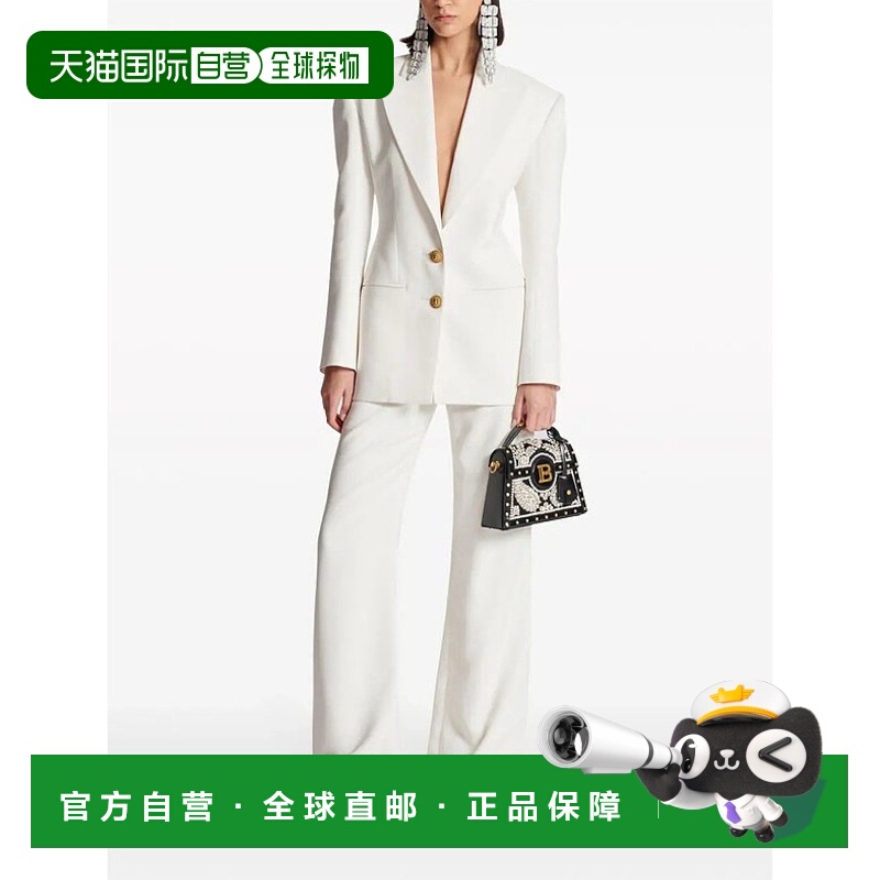 香港直邮BALMAIN 女士西服 CF1SE055VE170FA AW2024 白色