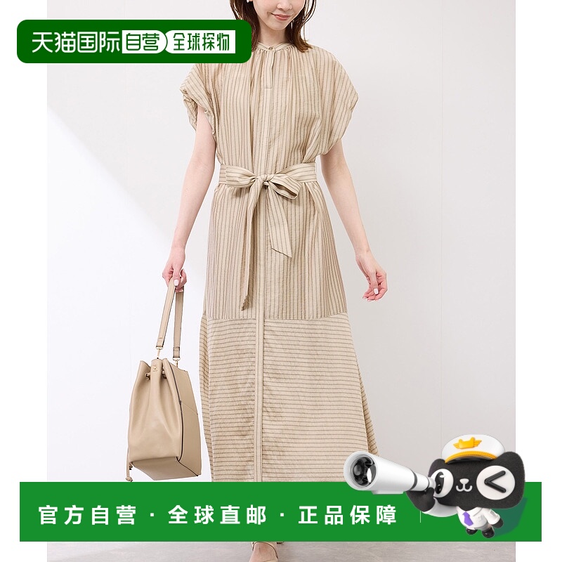1h可退 日本直邮ROPE' PICNIC 若佩尼 女士夏季衬衫款条纹连衣裙