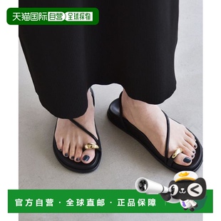 1h可退 平底牛仔 日本直邮quaranciel：平台双肩带环扣凉鞋