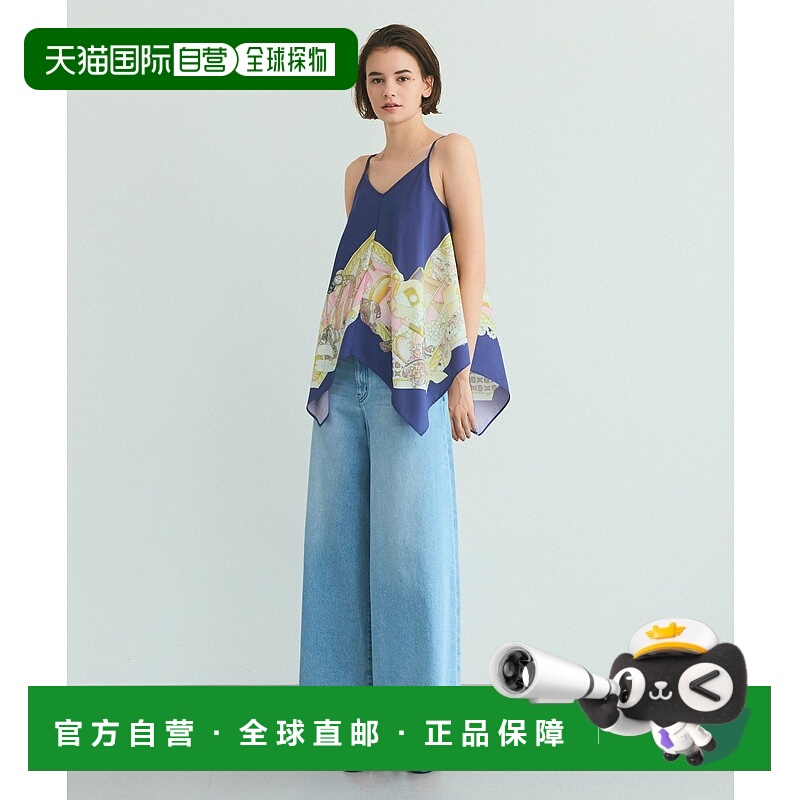 1h可退 日本直邮GRACE CLASS女装优雅珠宝印花不规则下摆宽松吊带