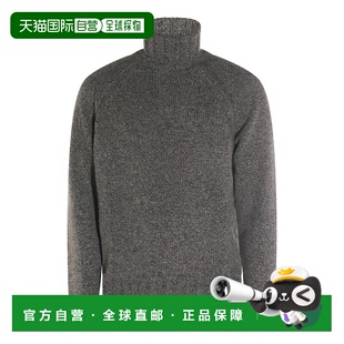 1h可退 香港直邮潮奢 zegna 杰尼亚 男士 灰色羊绒针织衫 UGB30A2