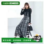 1h可退 10470 女士肩部荷叶边拼接连衣裙 日本直邮MAJESTIC LEGON