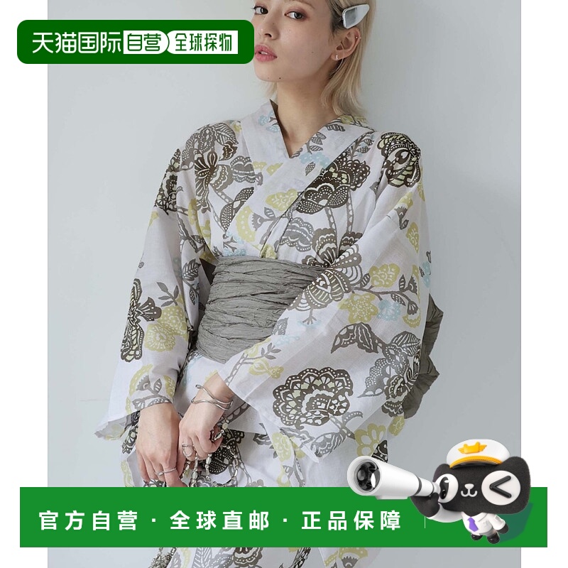 1h可退 日本直邮Ulysses 女士 夏款 棉质浴衣 和服风格 带子2件套