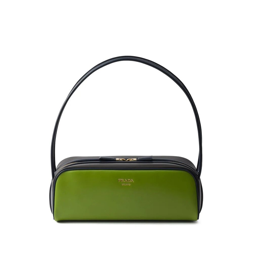 PRADA 女士单肩包 1BC249VOOOASKF04IS SS2025 绿色