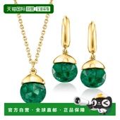 Neck Emerald Ross 自营 Drop Simons Set and Jewelry Earrings
