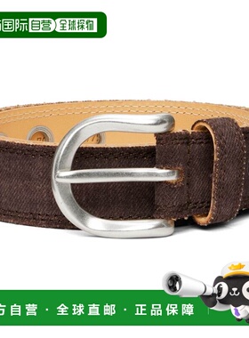 香港直邮Our Legacy 男士 棕色 Fringed Denim 腰带 A2268FM