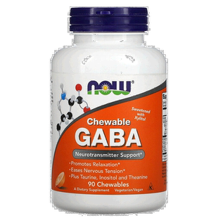 香港直发Now诺奥咀嚼片天然橙味缓解神经紧张90片补充剂牛磺酸