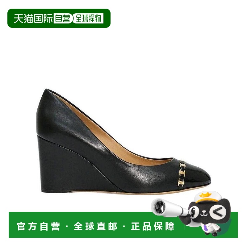 香港直邮Salvatore Ferragamo 圆头坡跟鞋菲拉格慕 女鞋0591377