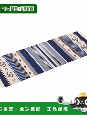 日本直邮Logos-徽标棉地毯240 x 90cm蓝色71809757露营配件徽标