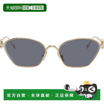 1h可退 香港直邮LOEWE 罗意威 男士 金色 Anagram Hexagonal Cat-