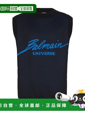 香港直邮Balmain 无袖提花毛衣 EH0AG004KI29