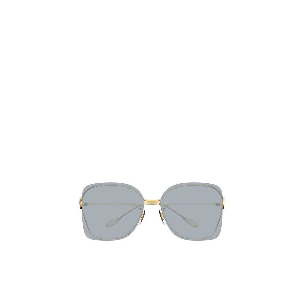GUCCI 女士眼镜 GG1713SA001 CO 灰色 正方框太阳眼镜