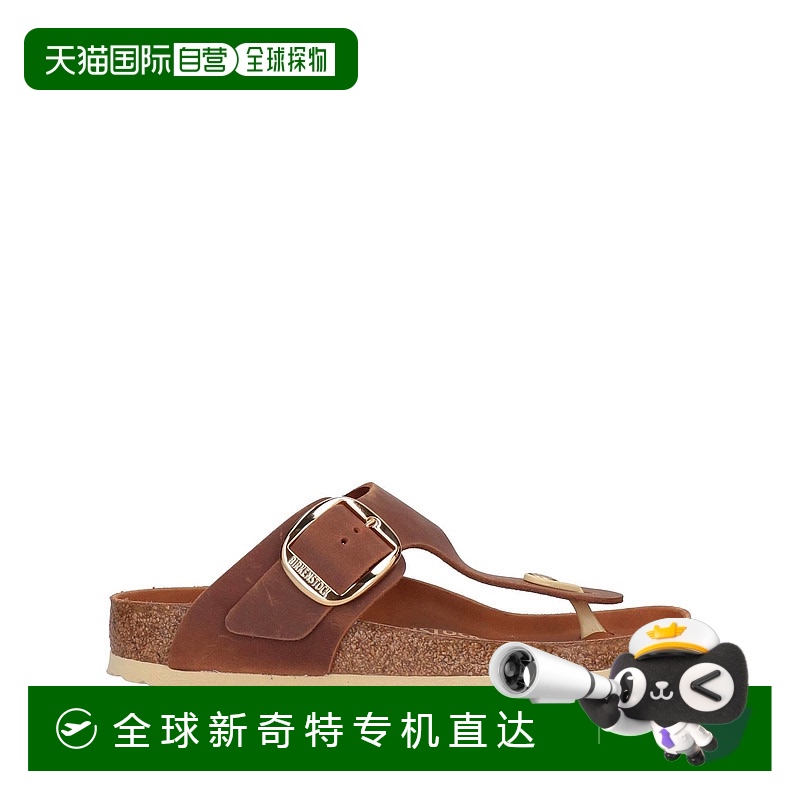 1h可退 香港直邮潮奢 Birkenstock 勃肯 女士 人字拖 brown棕色