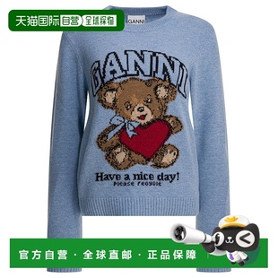 羊毛印花毛衣 1h可退 女士 甘尼 A1070047646 香港直邮GANNI
