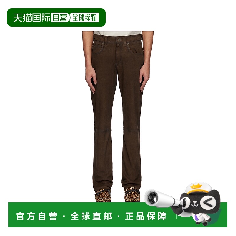 1h可退 香港直邮ISABEL MARANT 男士休闲裤 PA0469HHC2B01HBROW S