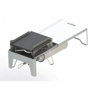 Soto铸铁烤板配合蜘蛛炉工作檯专用银色家用多用途小巧