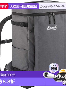 【日本直邮】 Coleman科勒曼男士四方型双肩背包３０灰色200003