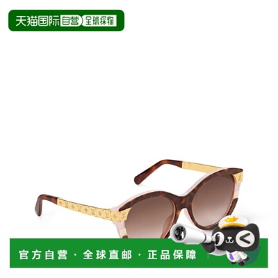 自营欧洲直邮LV路易威登 Petit Soupçon女士醋酸纤维猫眼太阳眼镜