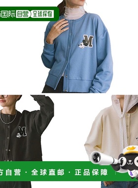 日本直邮Ocean Pacific 女士米奇老鼠抓绒开衫休闲上衣长袖灰色Oc