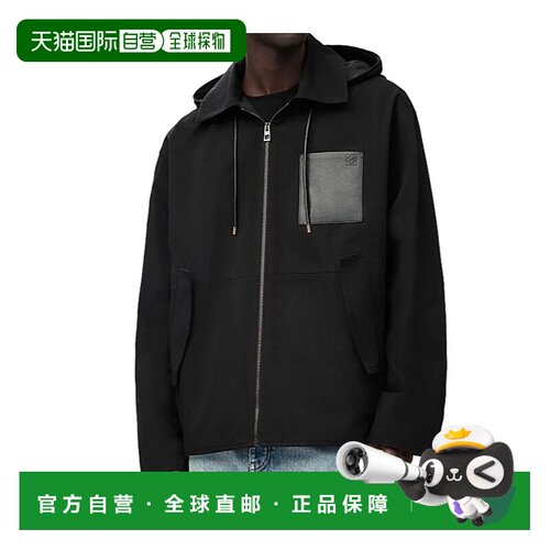 香港直邮LOEWE 男士夹克 H526Y02W941100 SS2025 黑色 长袖休闲夹