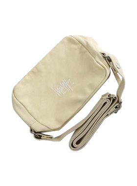 美国直邮STUSSY男女情侣款可调节肩带帆布侧袋