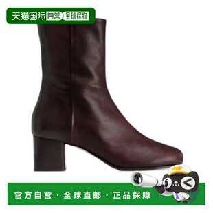 香港直邮Lemaire ANATOMIC 粗跟短筒靴女靴中筒靴 FO0206LL0078