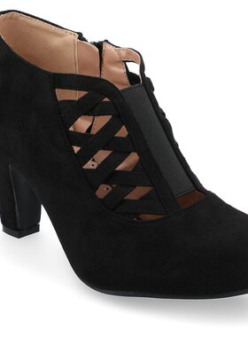 【美国奥莱】直发 Journee Collection 女式 Piper 短靴 - 黑色