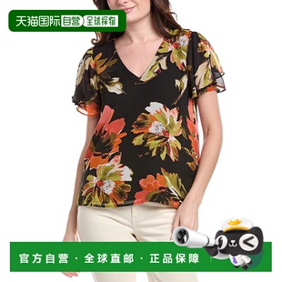 Tulip Camuto Sleeve Blouse 美国奥莱直发 自营 black Vince