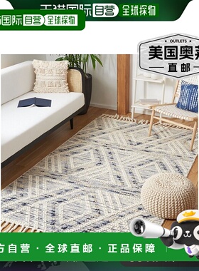 自营Safavieh Natura 系列 NAT176M - 象牙色 / 蓝色 【美国奥莱