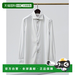 1h可退 日本直邮ABAHOUSE GRAY 男女同款通年条纹长袖衬衫 710293