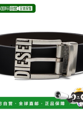 香港直邮Diesel 迪赛 男士 黑色 & 棕色 B-Shift II 双面腰带 X08