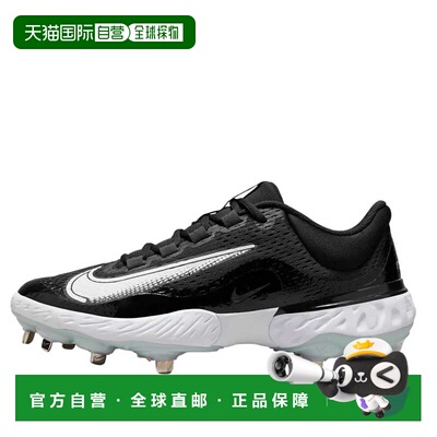 自营Nike Alpha Huarache Elite 4低黑色/白蓝色DJ6521-001男士-