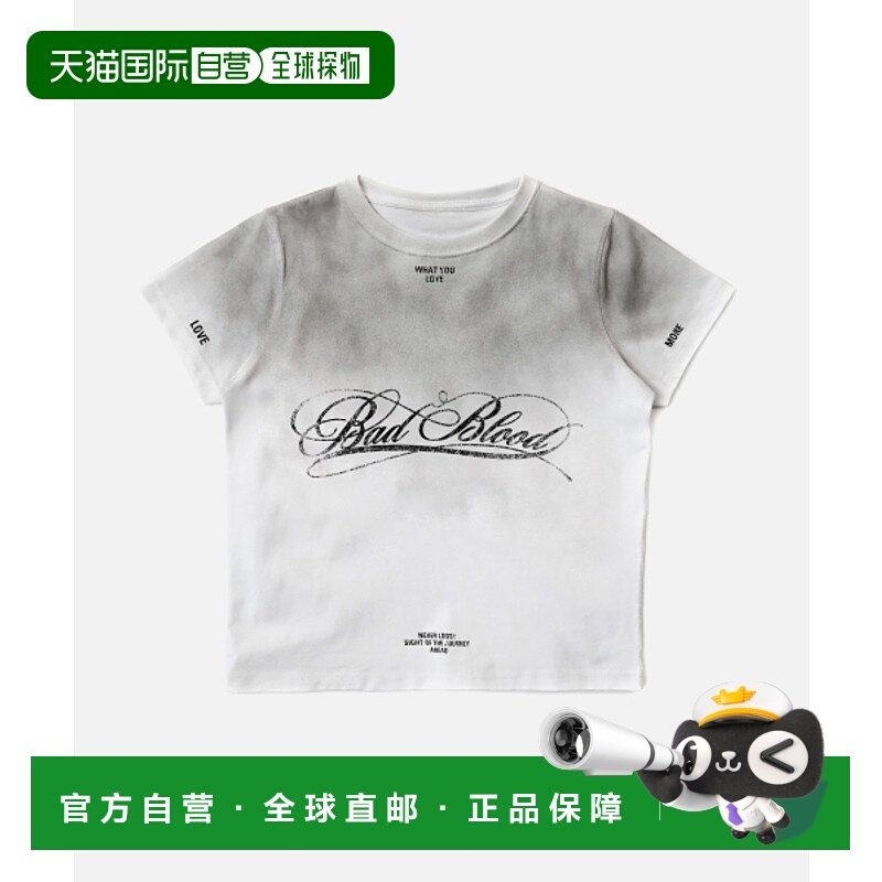 韩国直邮BADBLOOD 公用T恤w-tee25-057 Dark Classic Dusty T-Shi