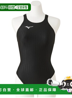 日本直邮MIZUNO STREAM ACE 女士高腰蕾丝露背竞技泳衣 N2MA02220