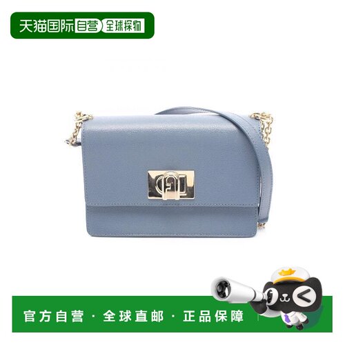 日本直邮中古Furla芙拉女包A级95新chain shoulder链条肩带牛皮单