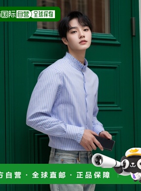 香港直邮Valentino 华伦天奴 男士 條紋羈扣襯衫 7V3ABP76AYA