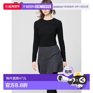 日潮跑腿UNIQLO优衣库 保暖 Heattech 羊绒混纺圆领 T 恤 485827