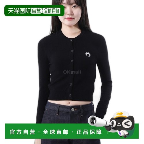 韩国直邮Marine Serre WTK011ACKNI0511 BK99 长袖针织衫开襟衫