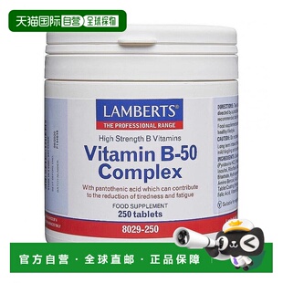 欧洲直邮英国药房Lamberts促进能量增加代谢B族复合维生素250片