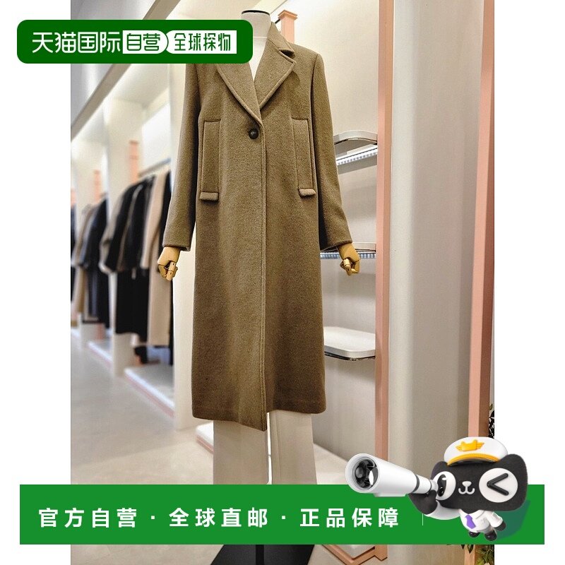 韩国直邮[ITMICHAA] 女性单调大衣 (ITNBWHC512)羊绒羊毛西装
