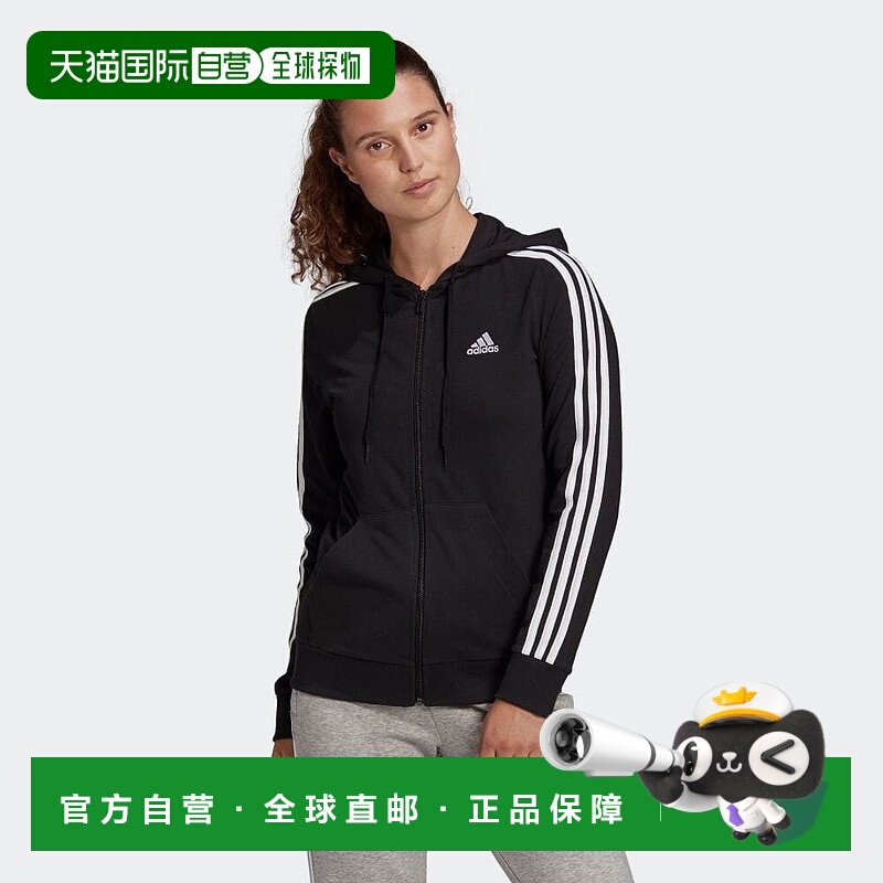 日本直邮adidas W ESS 3S SJ 运动套头连帽卫衣 28853-GL0798