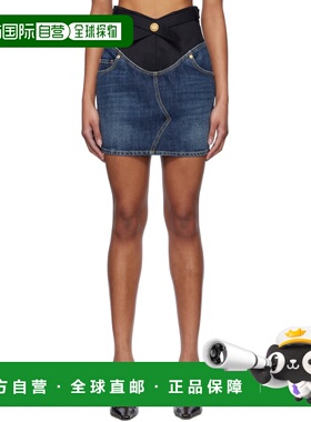 香港直邮BALMAIN 女士半身裙 EF1LBA56DF25SMS SS2025 花色 拼接