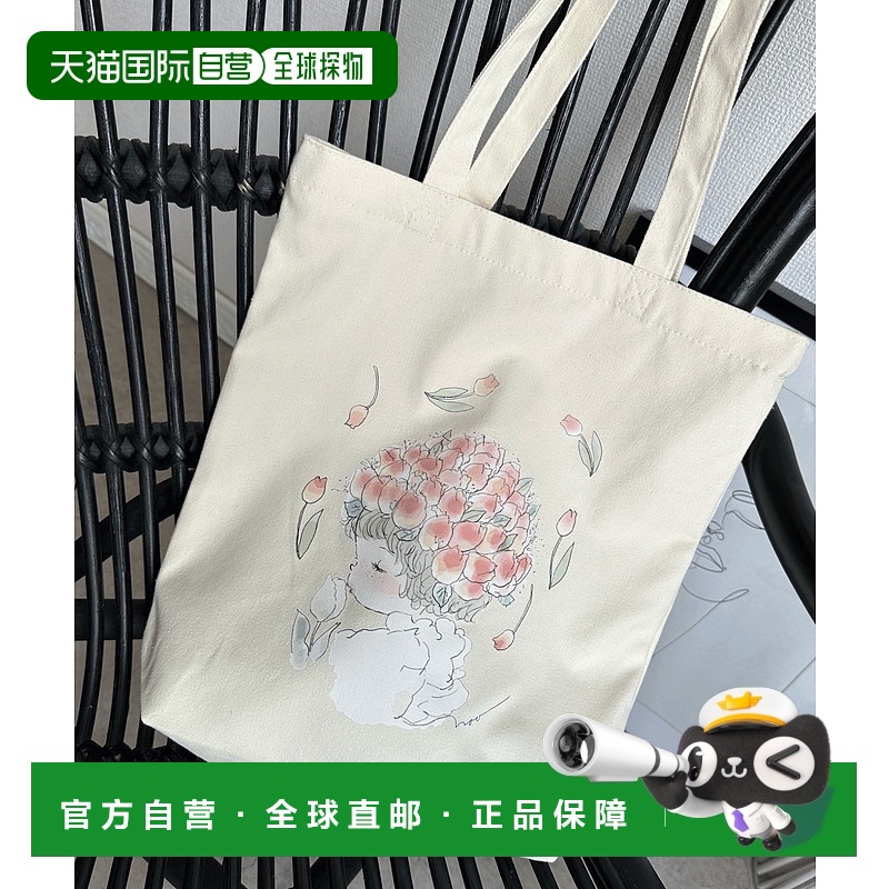 1h可退 日本直邮Cookie Chocolate 女士联名手绘风柔色提花托特包